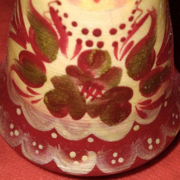 Vintage Handmade Wooden Musical Doll, Made in Ukraine - Picture 3 of 3